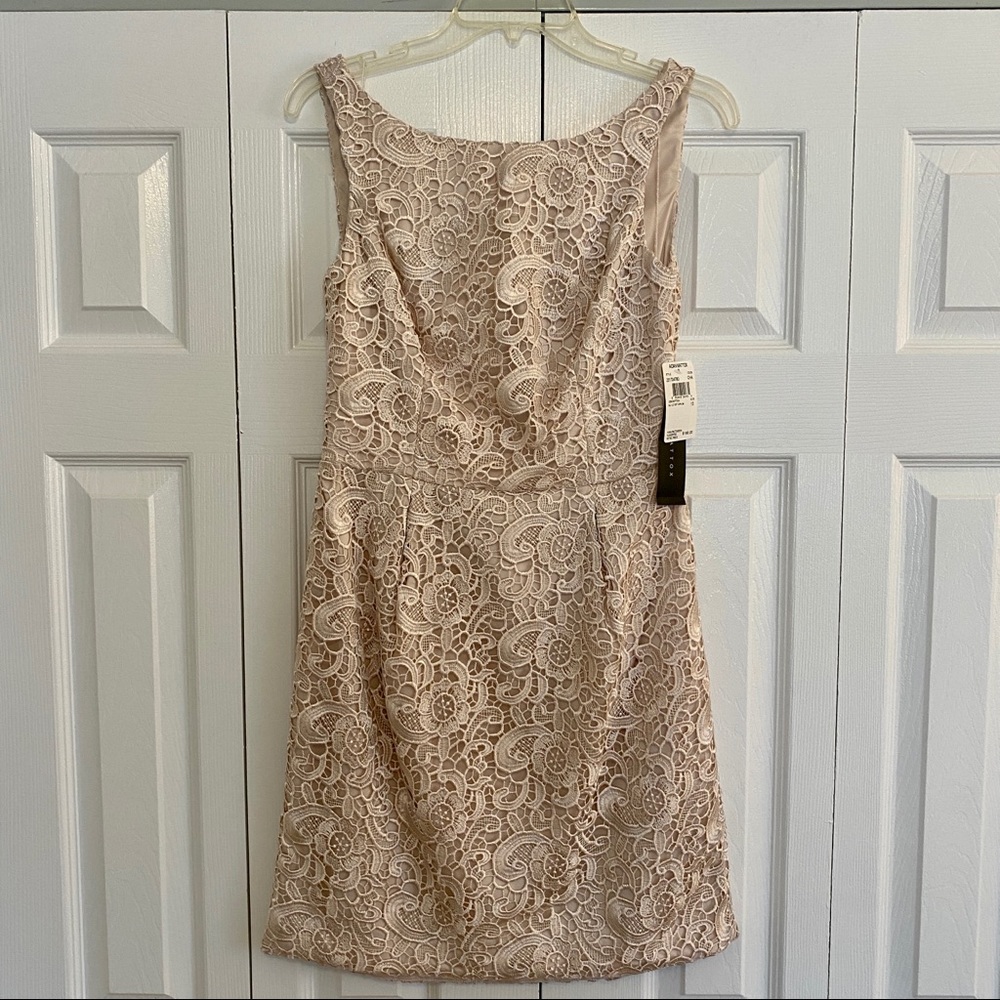 Aidan Mattox Lace Sleeveless Sheath Dress size 10